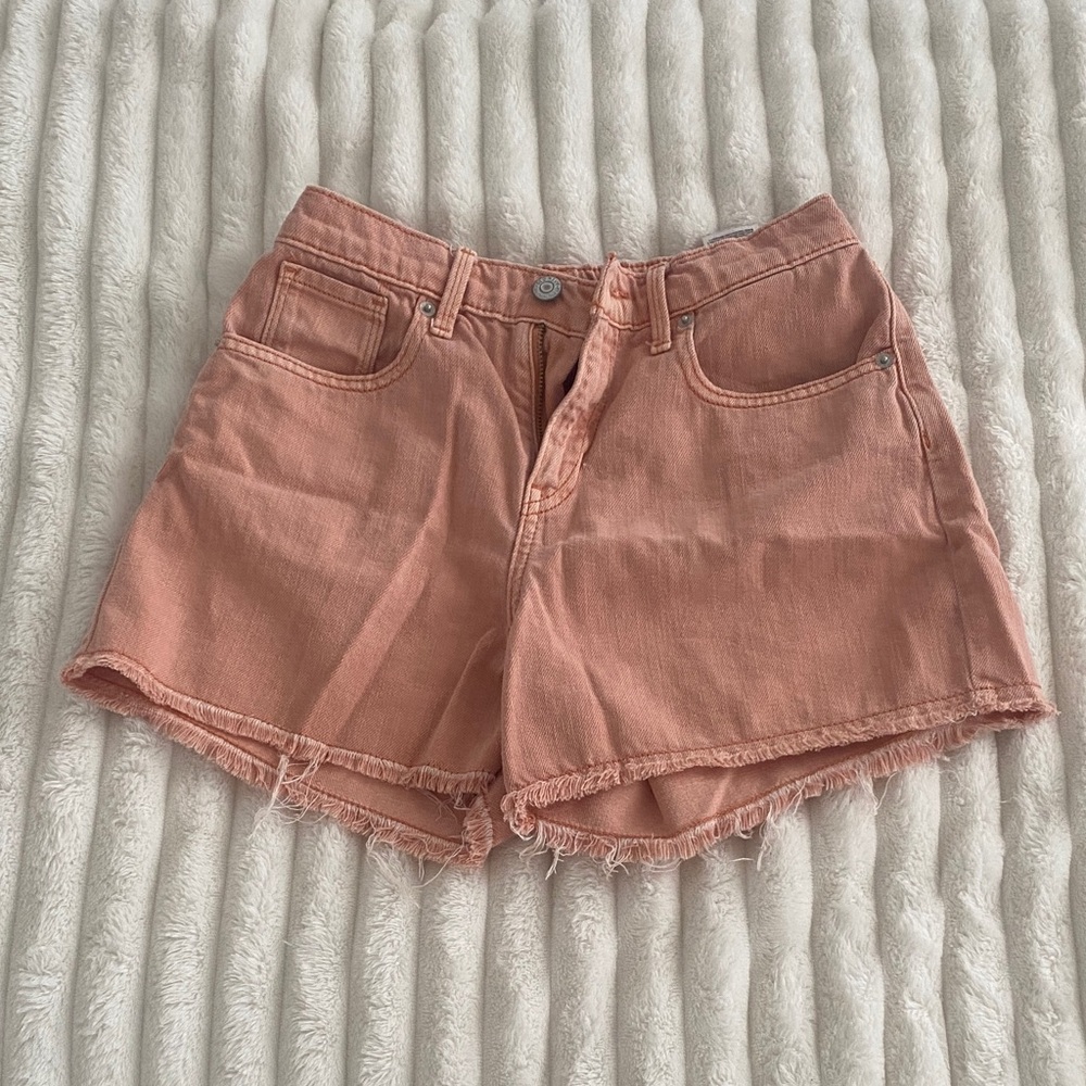 Women's orange/pink Denim Shorts